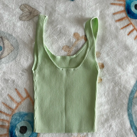 Zara Ribbed Cropped Tank Top - Picture 5 of 6